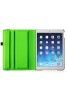 Apple iPad 2/3/4 360 Rotaing Pu Leather with Viewing Stand Plus Free Stylus Case Cover -Green